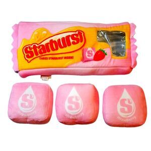 Iscream Starburst‎ Packaging Fleece Plush with 3 mini Starburst